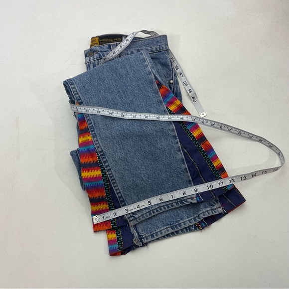 Vintage Levi’s Silvertab Denim Blue Jeans Straight & Narrow Flare Aztec - Picture 11 of 11